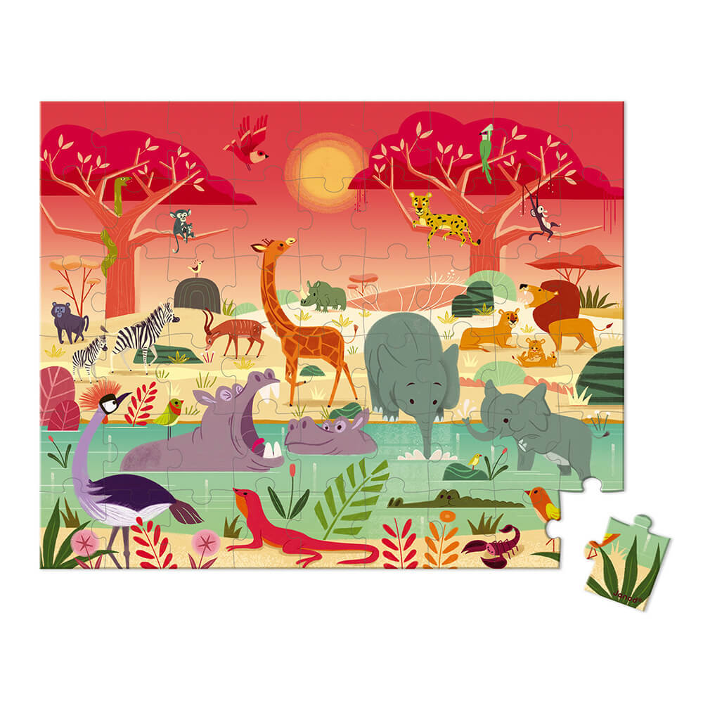 Puzzle La réserve animalière2