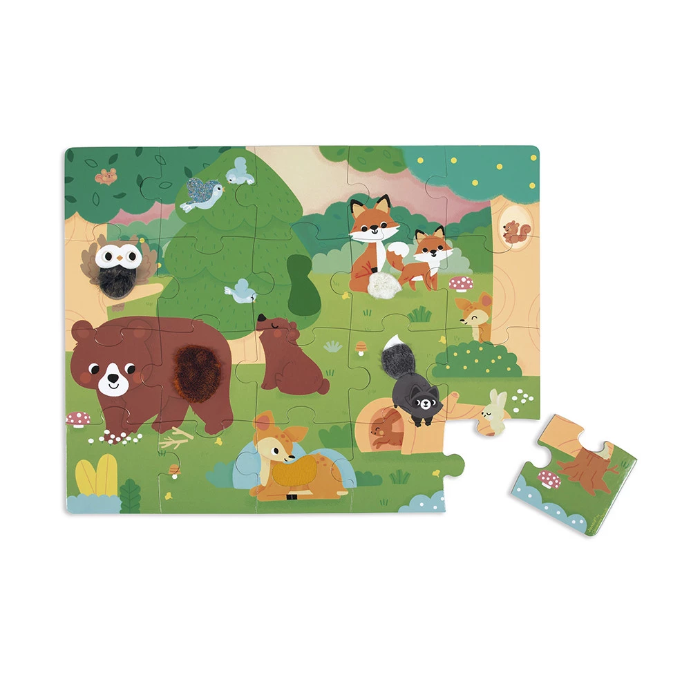 Puzzle Tactile ‘La Forêt’ – 20 pièces1