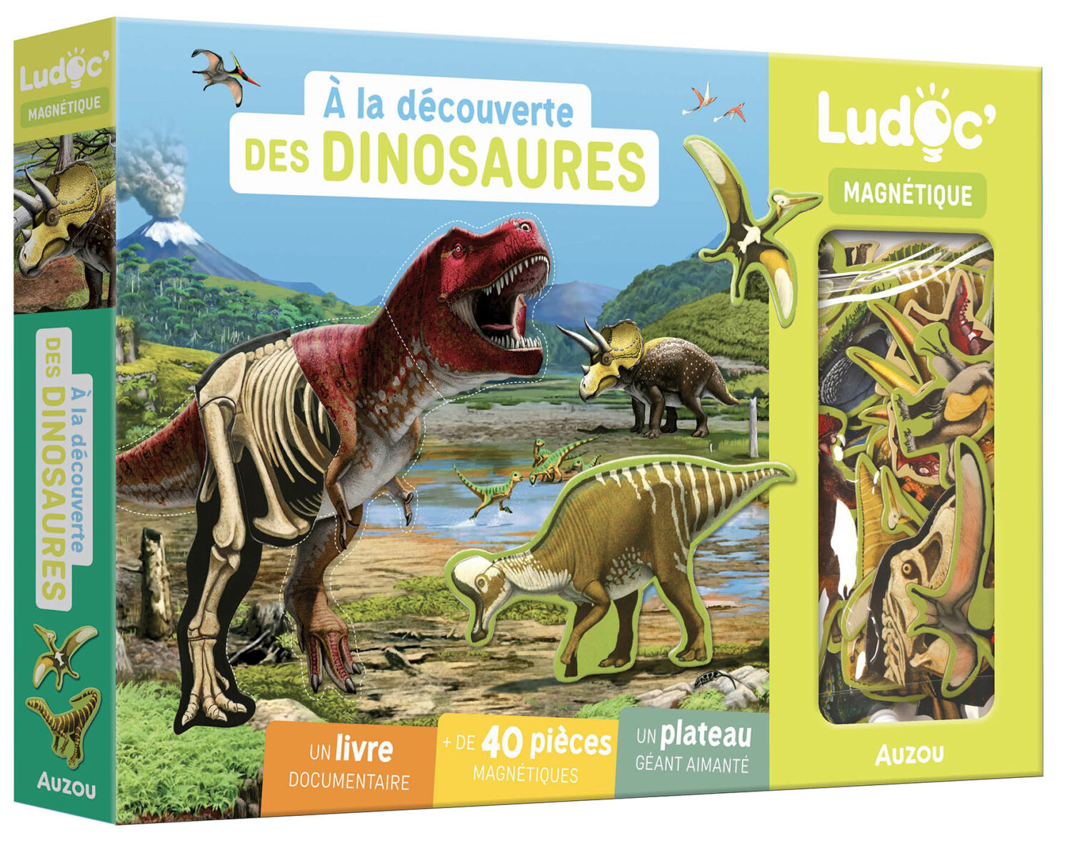 A la découverte des Dinosaures – Livre et plateau magnétique