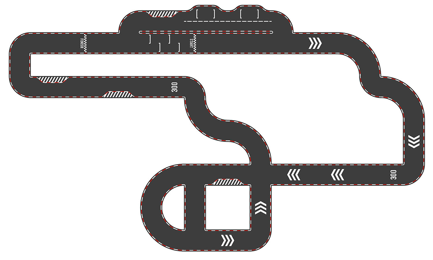 Circuit réversible en carton – Vilacity3