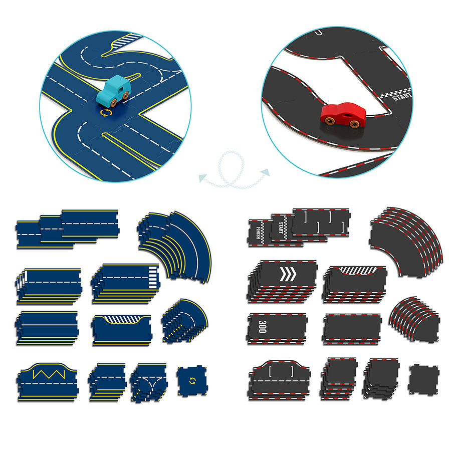 Circuit réversible en carton – Vilacity4