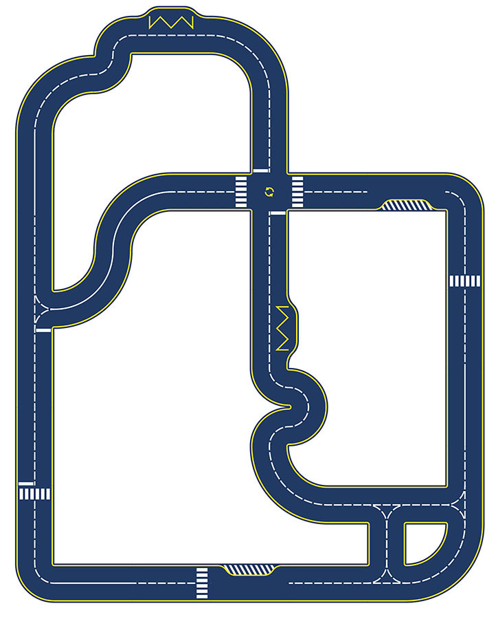 Circuit réversible en carton – Vilacity5