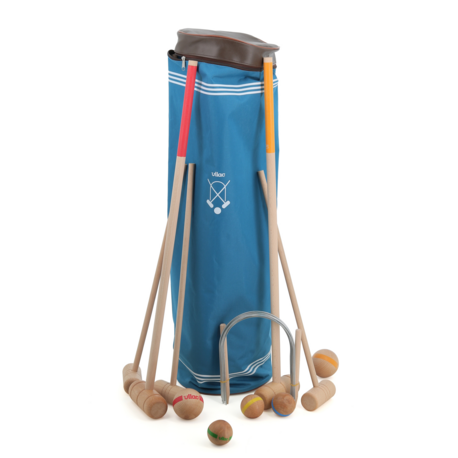 Croquet Famille en bois (2 adultes + 3 enfants)