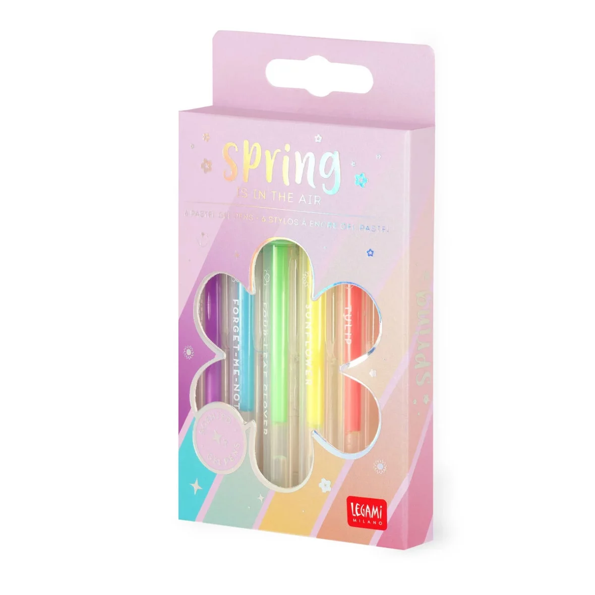 Legami – 6 mini stylos à encre gel – Pastel