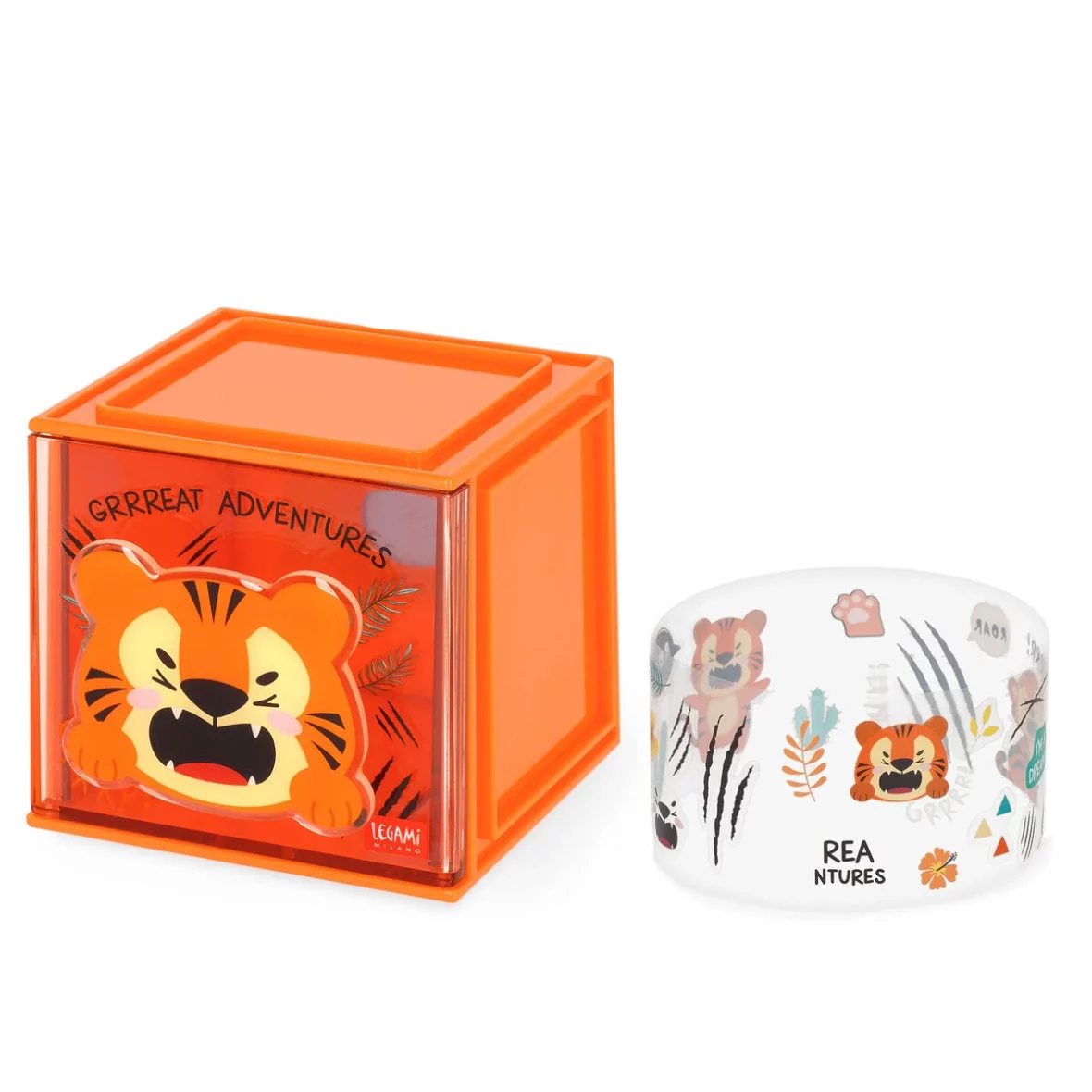 Legami – Cutie Cube Organisateur modulable de bureau – Tiger1