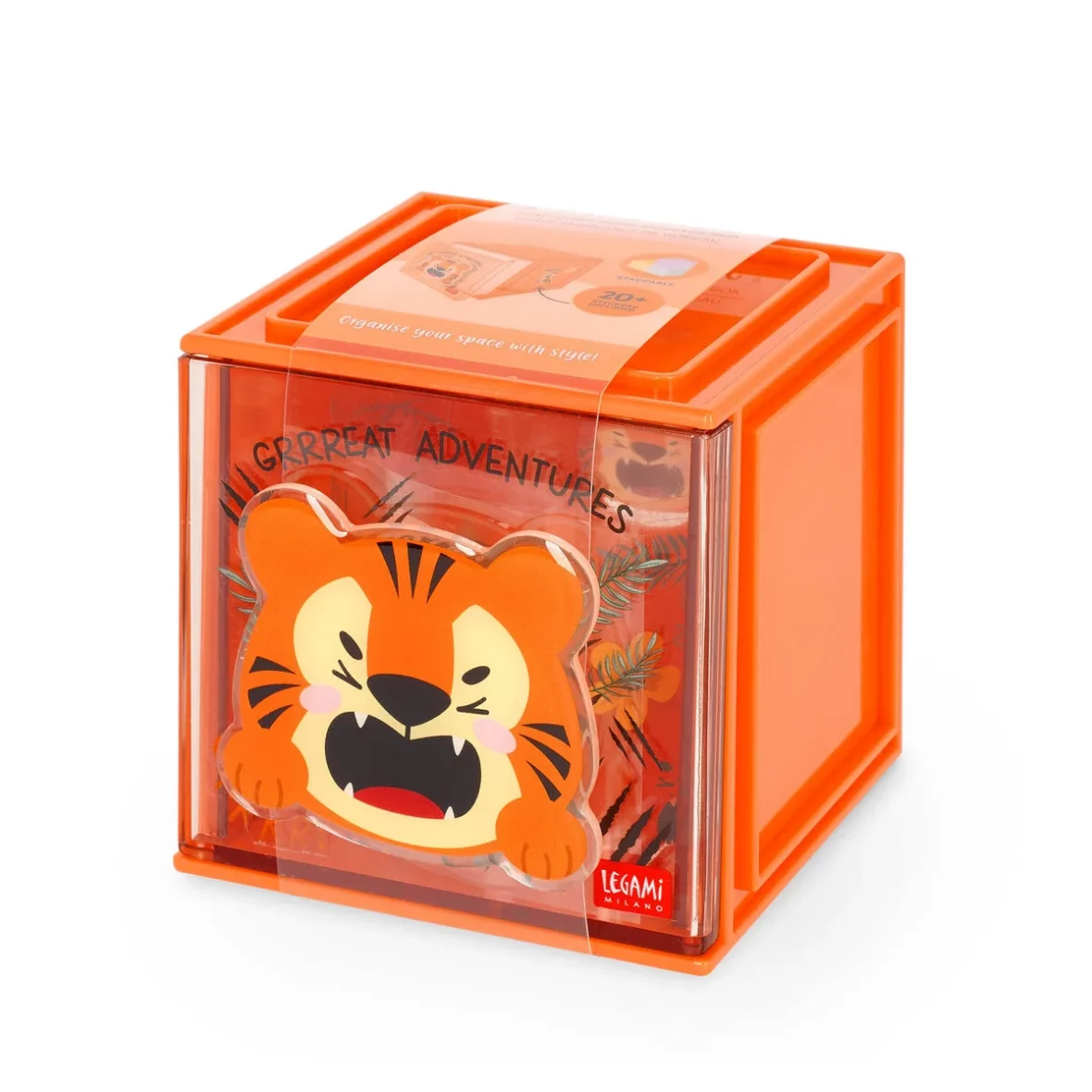 Legami – Cutie Cube Organisateur modulable de bureau – Tiger