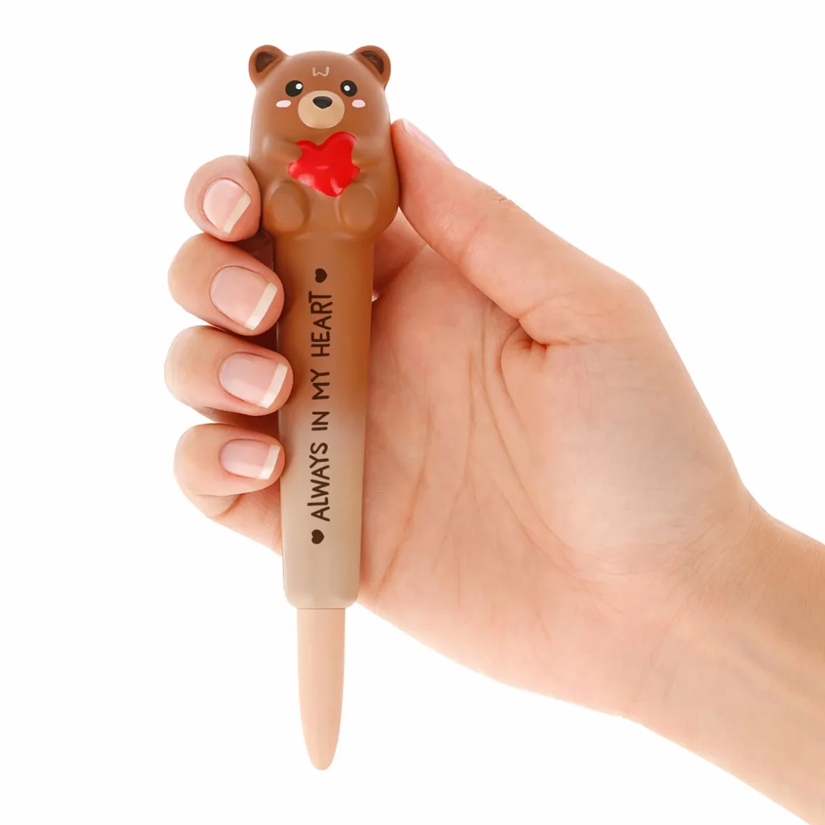 Legami – Stylo à encre gel Antistress Squeezies Teddy Bear3