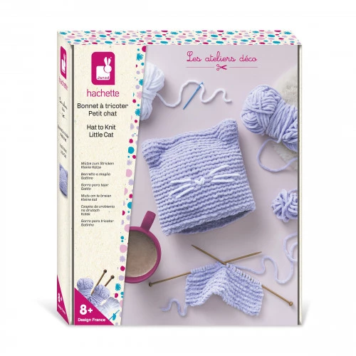 Kit Créatif – Bonnet Petit Chat À Tricoter