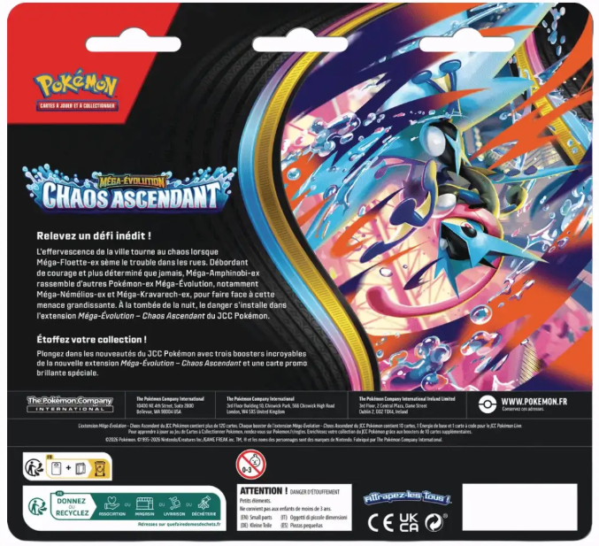 Pokémon – Tripack ME04 Chaos Ascendant1