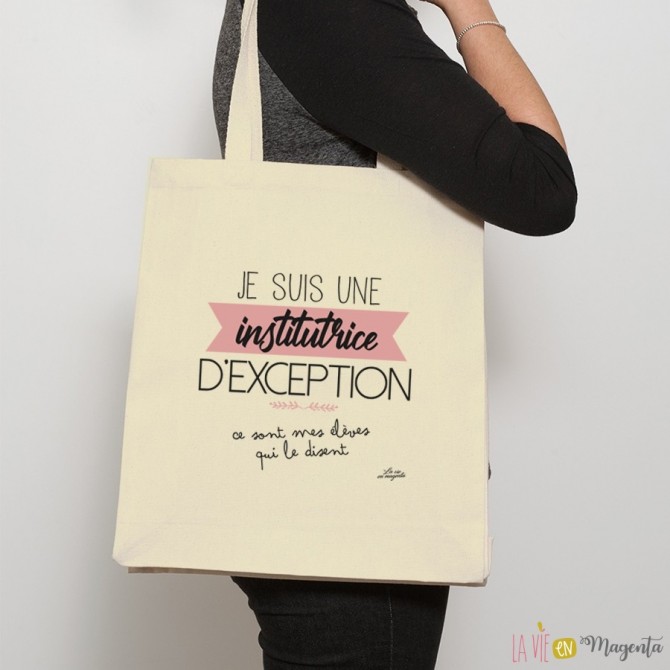 Tote bag institutrice d’exception